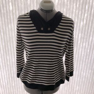 Hoodie long sleeve blouse